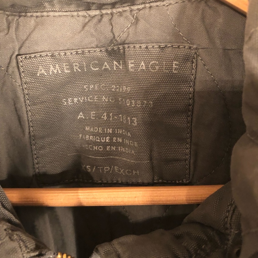 American Eagle utility jacket with fur hood - Picture 3 of 6